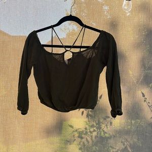 Chocolate USA crop top